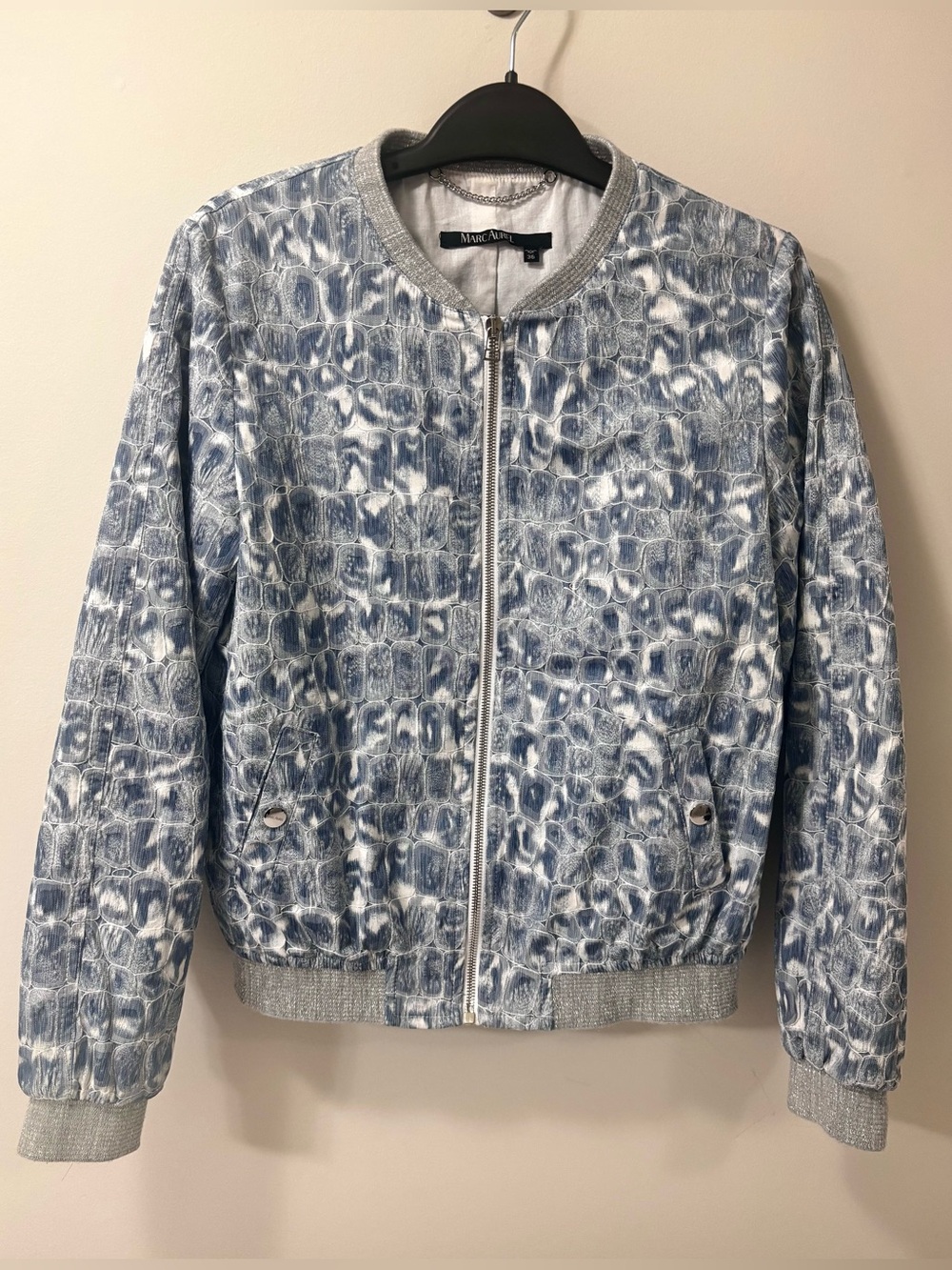 Marc Aurel Printed Bomber Jacket – Size 36